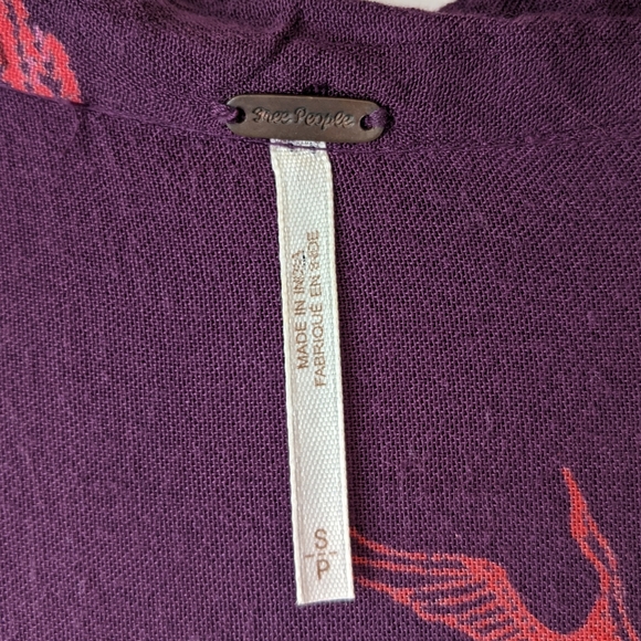 Free People Metallic Blooms Printed Blouse - Picture 6 of 7